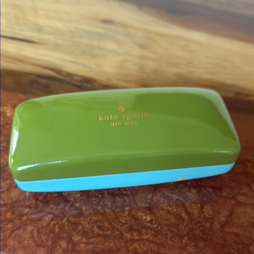 Kate Spade Green and Blue Eyeglass Case
